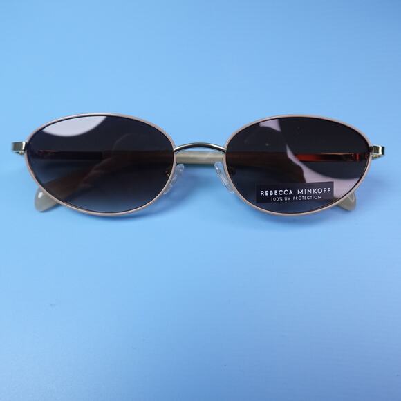Rebecca Minkoff Sunglasses Evangelyne Gold Frame & Pearl Arms 100% UV Protection main image 14
